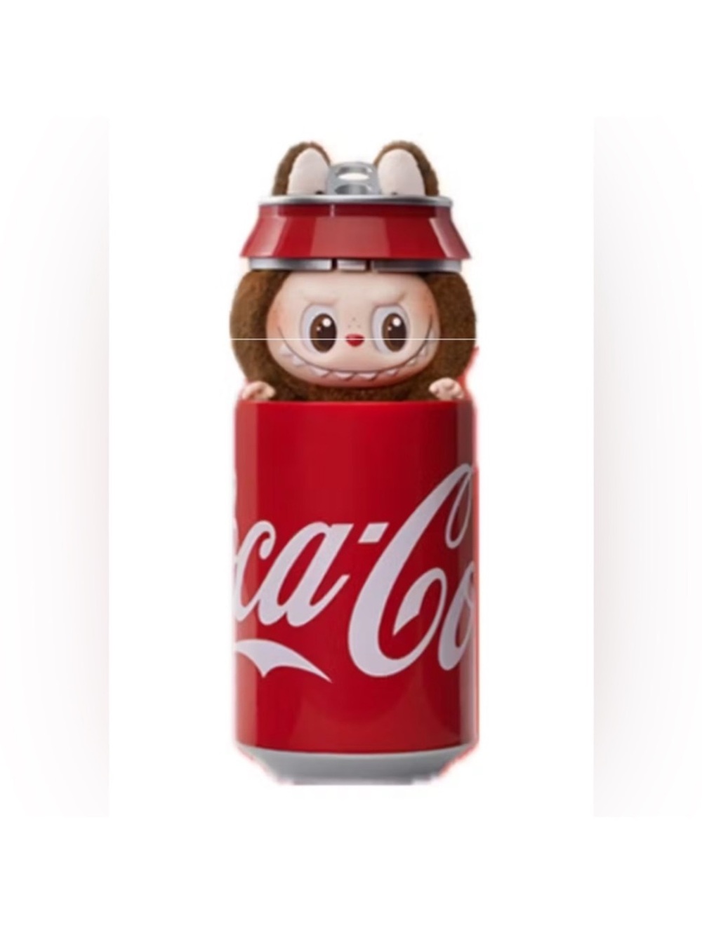 Coca-Cola Red Cans with Pastel Tab Accents Display